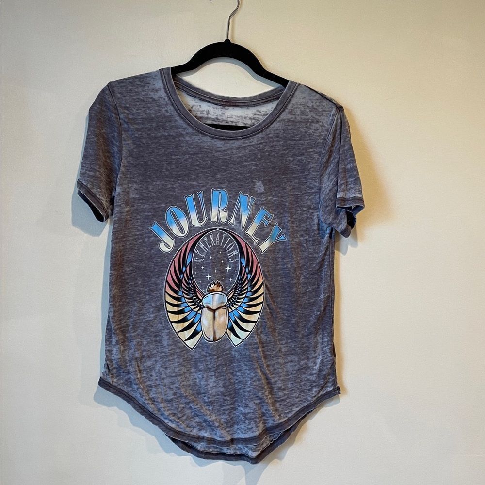 Gray Journey Graphic T-Shirt Vintage material